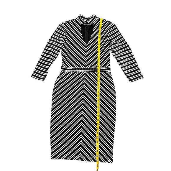 🆕 Project Runway Dress Womens Size XS Black White Lined 70’s Retro Designer NWT - Picture 4 of 9